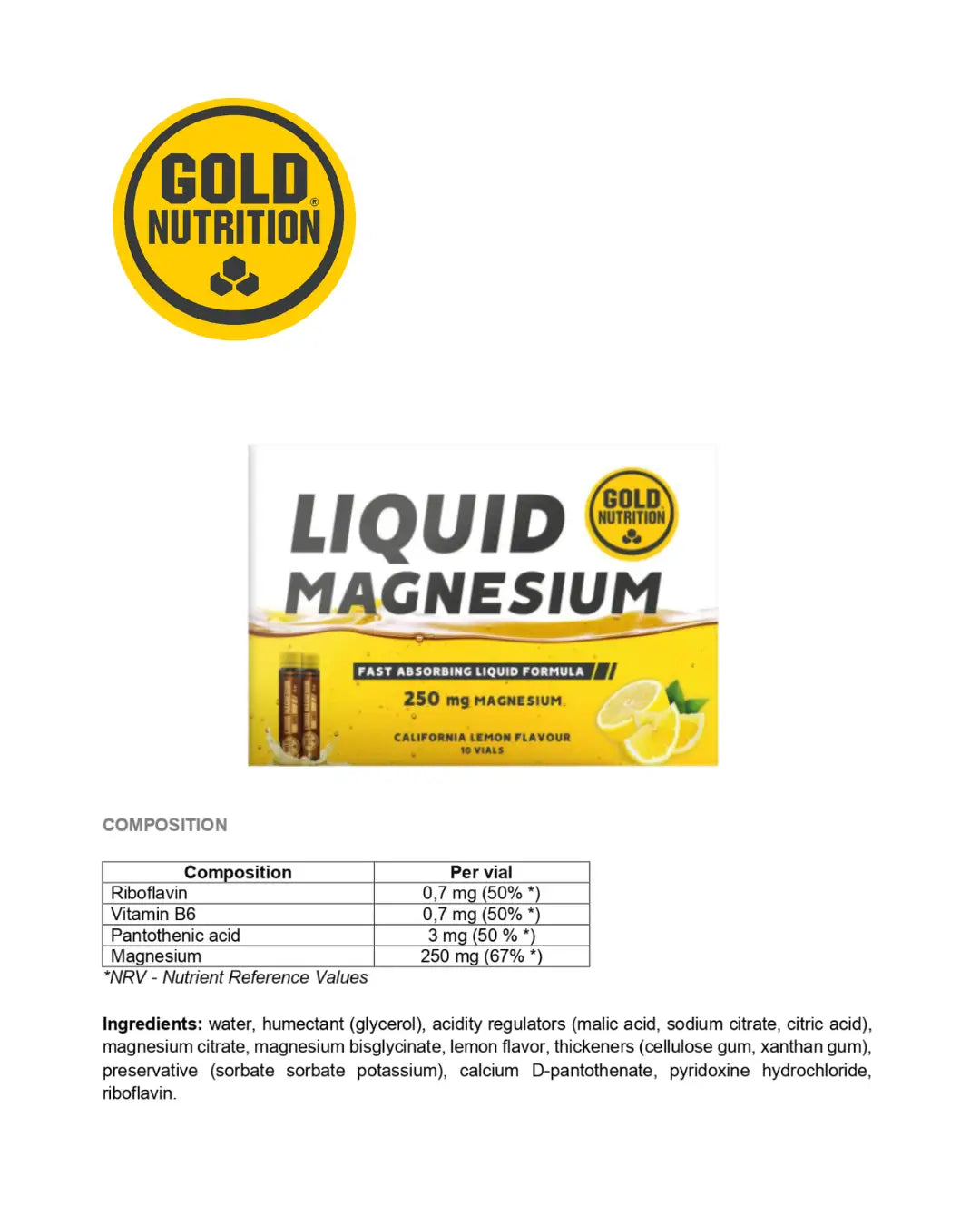 FLYTANDE MAGNESIUM - Flytande Magnesium i smidiga doser GoldNutrition.se