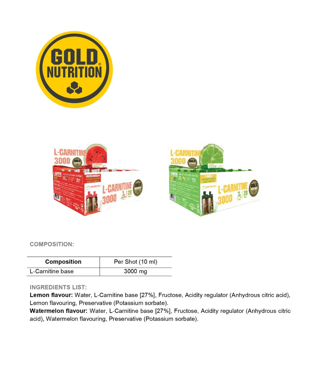 L-KARNITIN 3000 - Effektiv fettförbränning med naturlig energi GoldNutrition.se