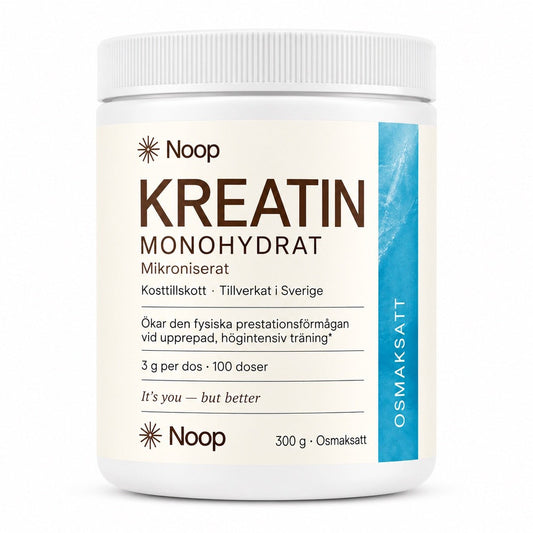 Kreatin Monohydrat 300g Noop - TRÄNING & PERFORMANCE BUTIKEN