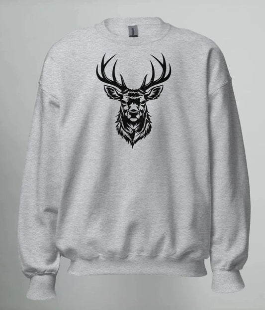 SWEATSHIRT BLACK DEER - TRÄNING & PERFORMANCE BUTIKEN