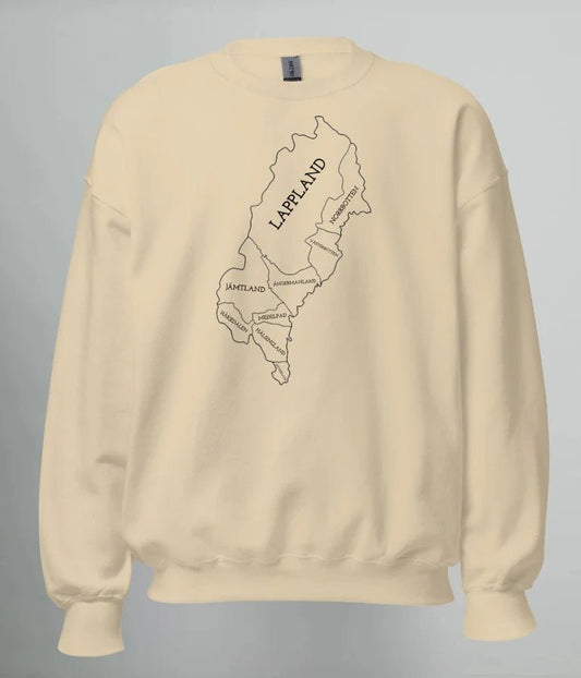 SWEATSHIRT NORRLANDS KARTA (DL) - TRÄNING & PERFORMANCE BUTIKEN