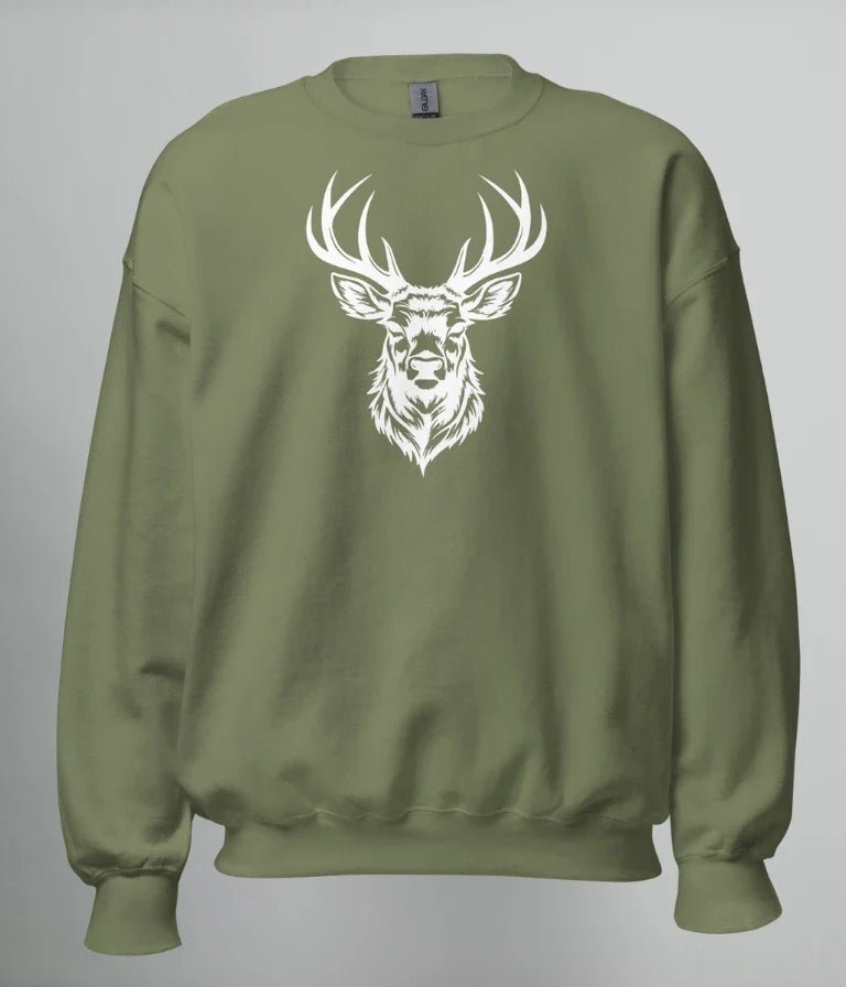 SWEATSHIRT WHITE DEER - TRÄNING & PERFORMANCE BUTIKEN