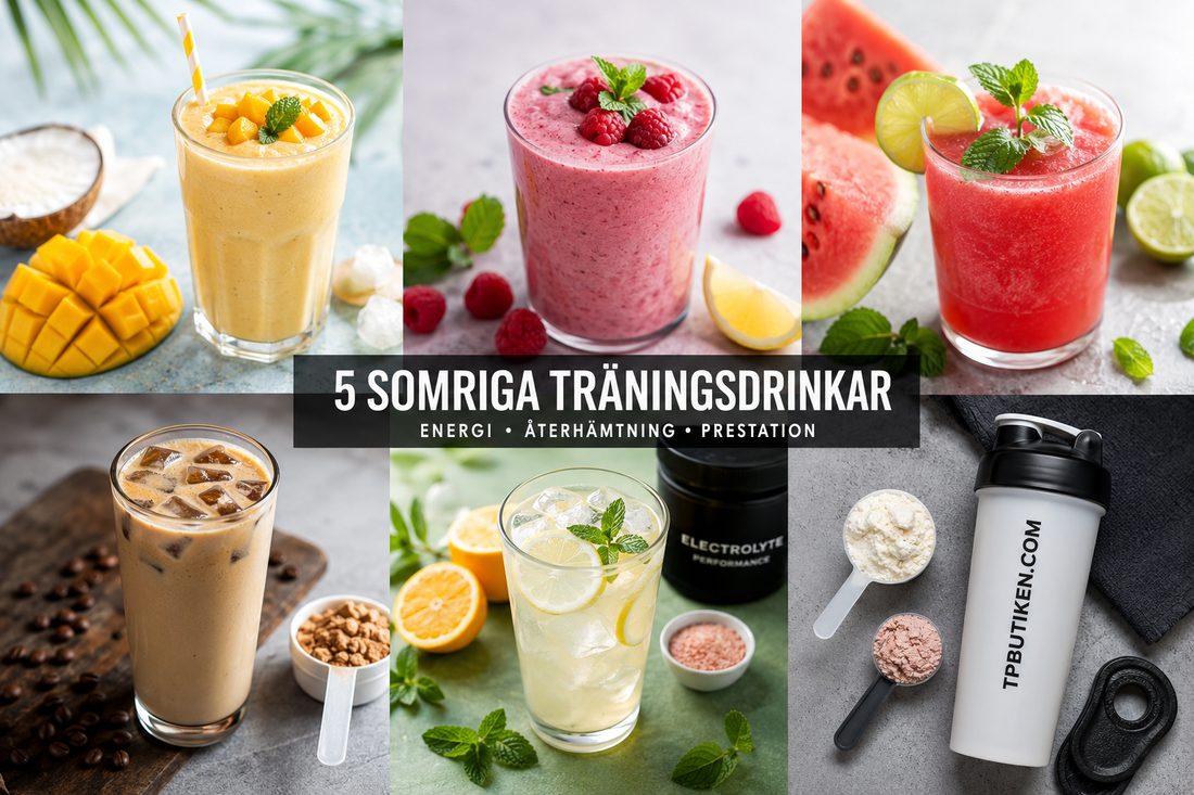 5 somriga träningsdrinkar – enkla recept för energi och återhämtning - TRÄNING & PERFORMANCE BUTIKEN