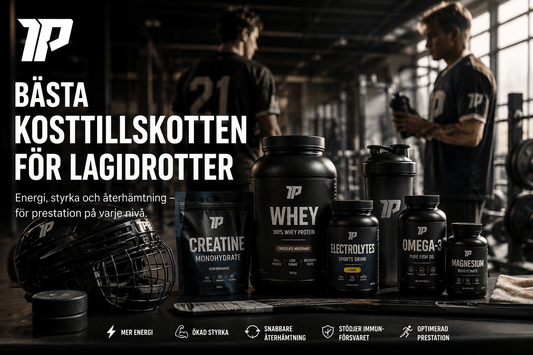 Bästa kosttillskotten för lagidrotter 2026 – Komplett guide - TRÄNING & PERFORMANCE BUTIKEN