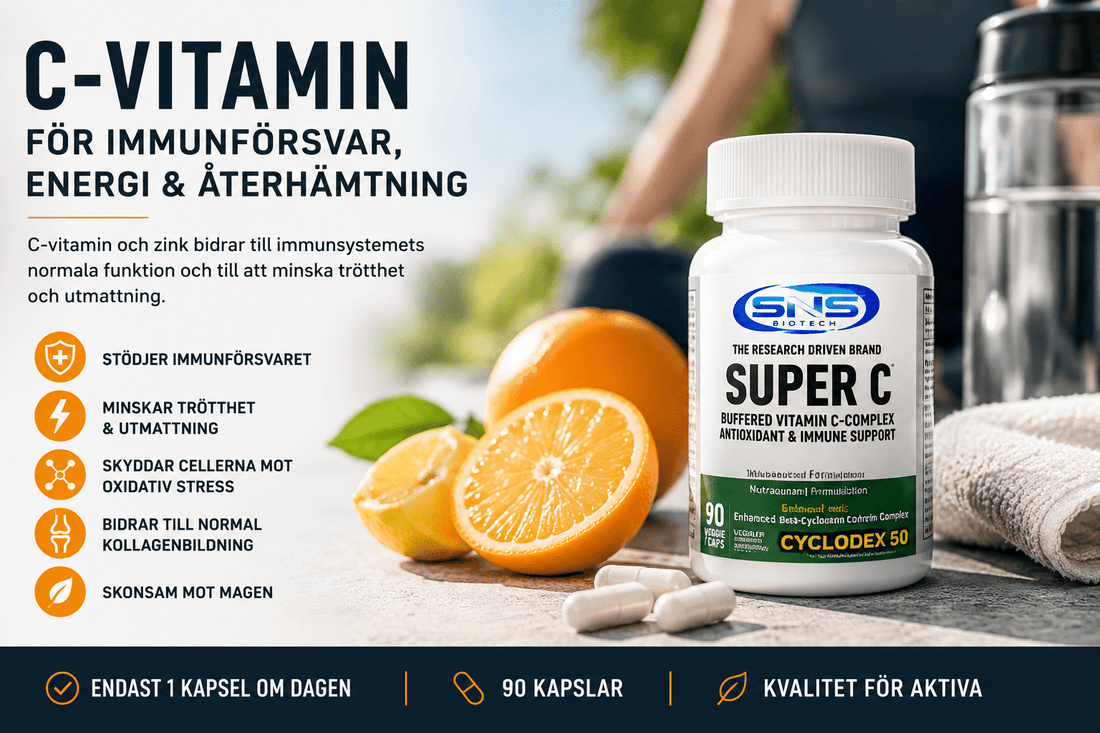 C-vitamin – därför är det ett av kroppens viktigaste vitaminer - TRÄNING & PERFORMANCE BUTIKEN