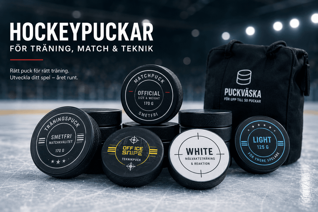 Hockeypuckar – så väljer du rätt puck för träning, match och teknik - TRÄNING & PERFORMANCE BUTIKEN