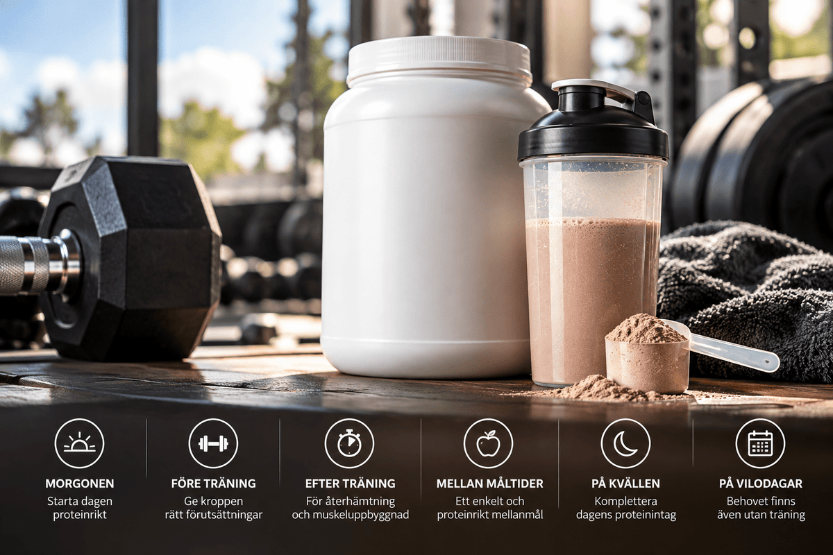 När ska man ta protein? Guide för träning | TPbutiken - TRÄNING & PERFORMANCE BUTIKEN