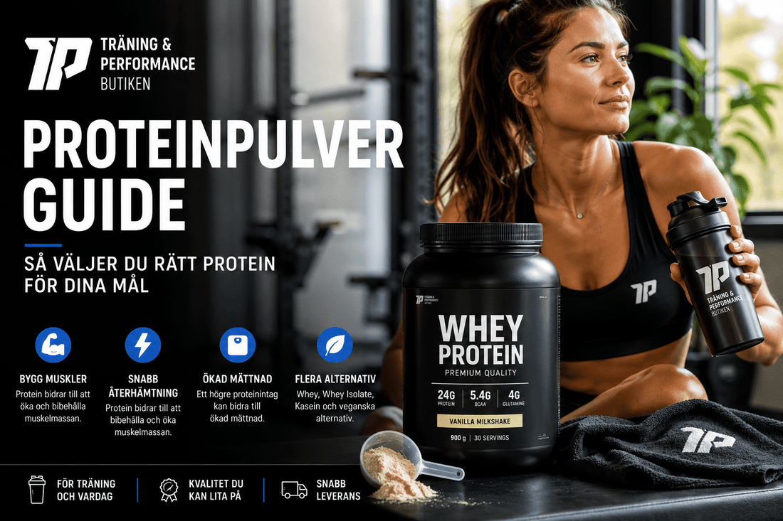 Proteinpulver guide: Så väljer du rätt proteinpulver - TRÄNING & PERFORMANCE BUTIKEN