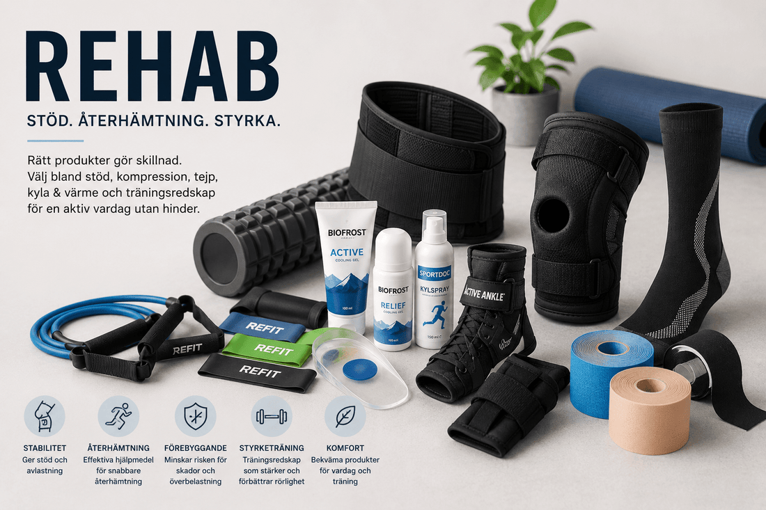 Rehab – den kompletta guiden till snabbare återhämtning, mindre smärta och rätt rehabprodukter - TRÄNING & PERFORMANCE BUTIKEN