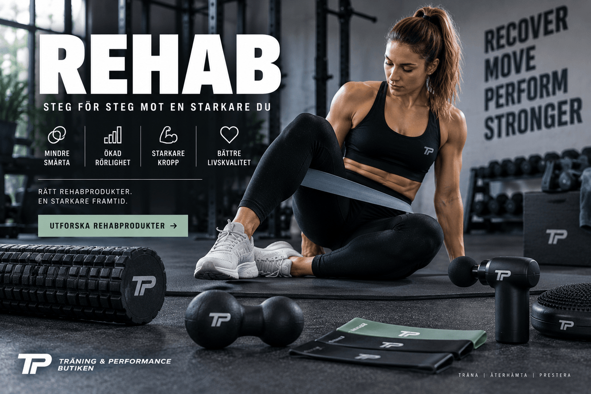 Rehab – Rehabprodukter, Tips & Guide för Rehabilitering - TRÄNING & PERFORMANCE BUTIKEN