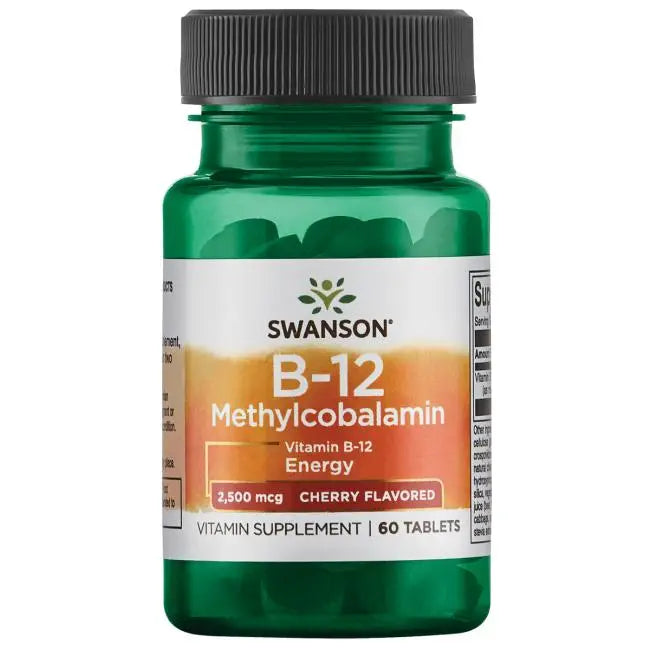 B-12 Methylcobalamin 2500 mcg 60 tabletter Swanson Noop Life