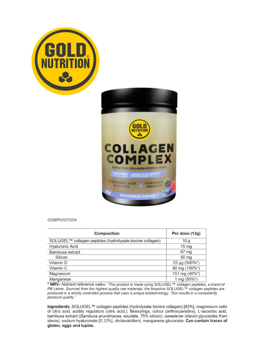 Collagen Complex – för leder, hud och bindväv GoldNutrition.se