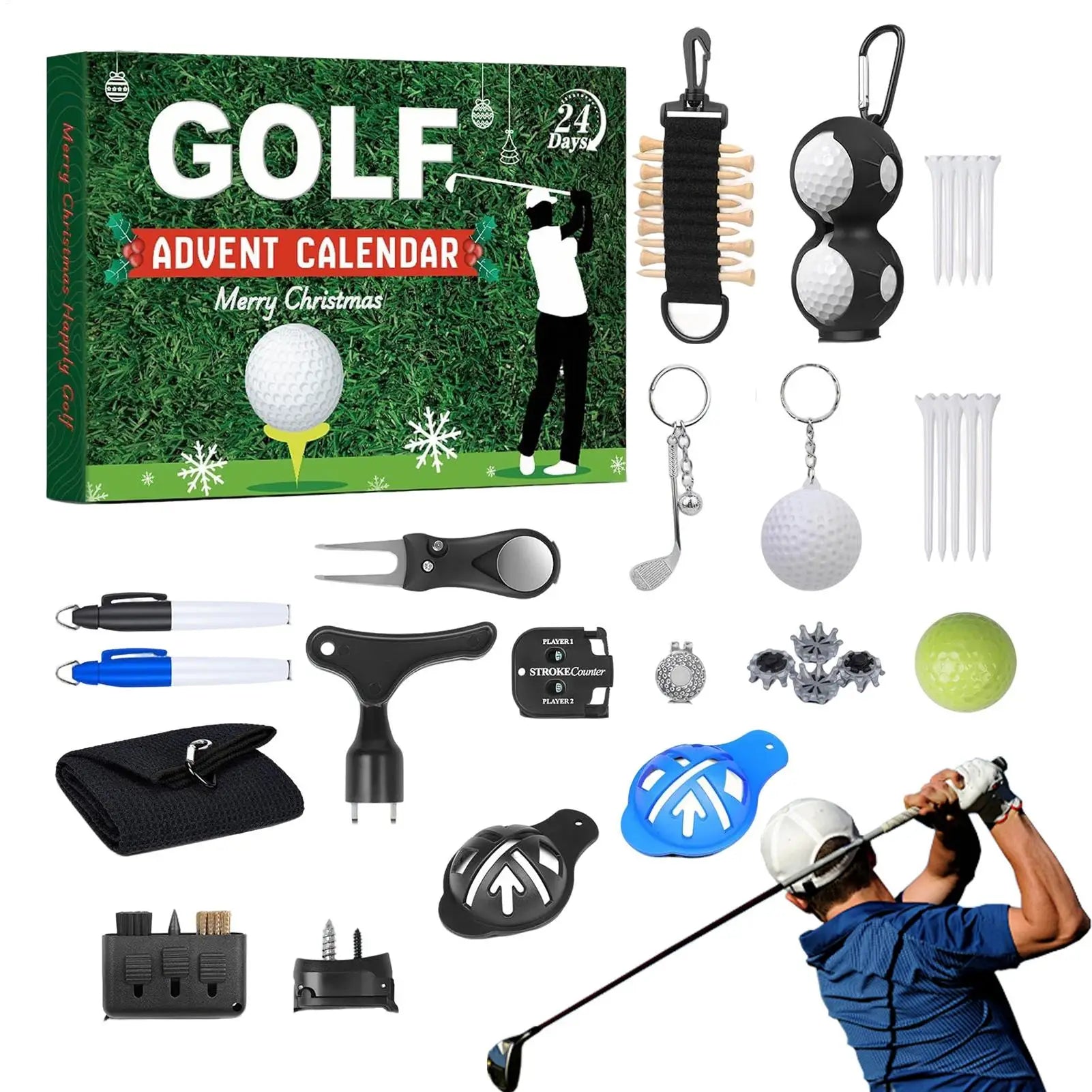 Golf Advent Calendar – 24 Days of Golf Kits & Accessories Frogfinds