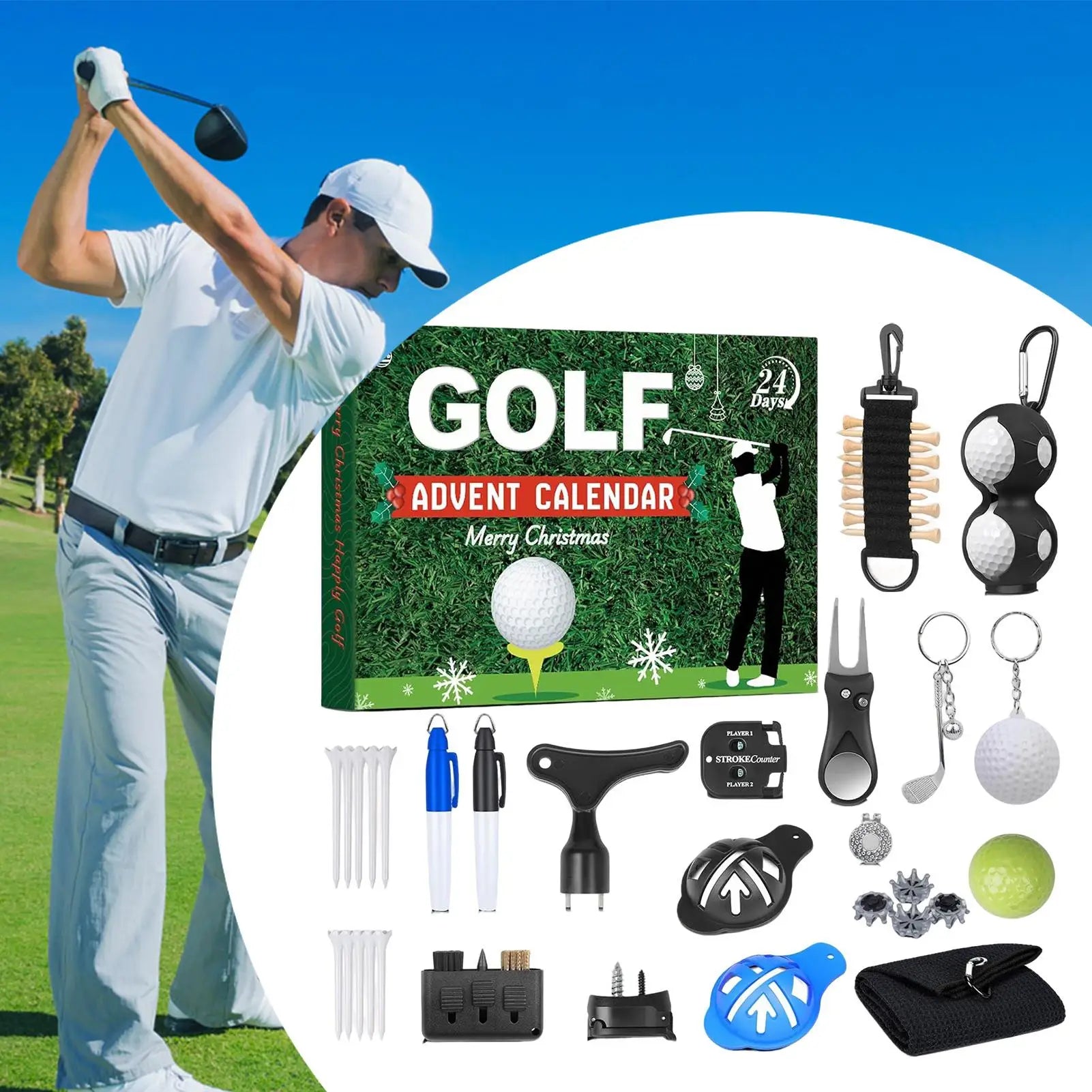 Golf Advent Calendar – 24 Days of Golf Kits & Accessories Frogfinds