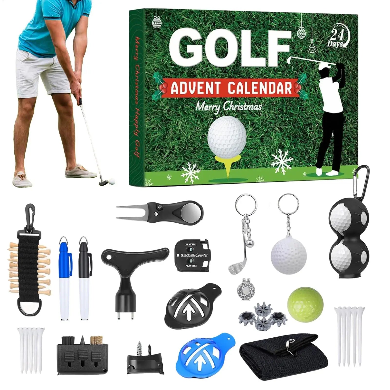 Golf Advent Calendar – 24 Days of Golf Kits & Accessories Frogfinds