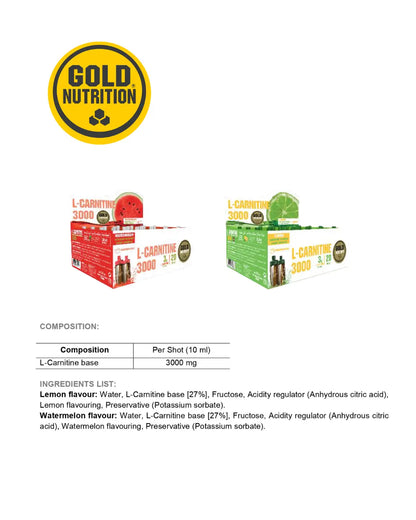 L-KARNITIN 3000 - Effektiv fettförbränning med naturlig energi GoldNutrition.se