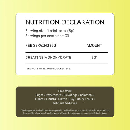 Creatine Monohydrate (30 st praktiska portionsförpackningar)
