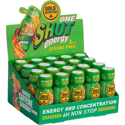 One Shot Energy 20-pack – Långvarig Energi & Fokus | Guarana & Ginseng GoldNutrition.se