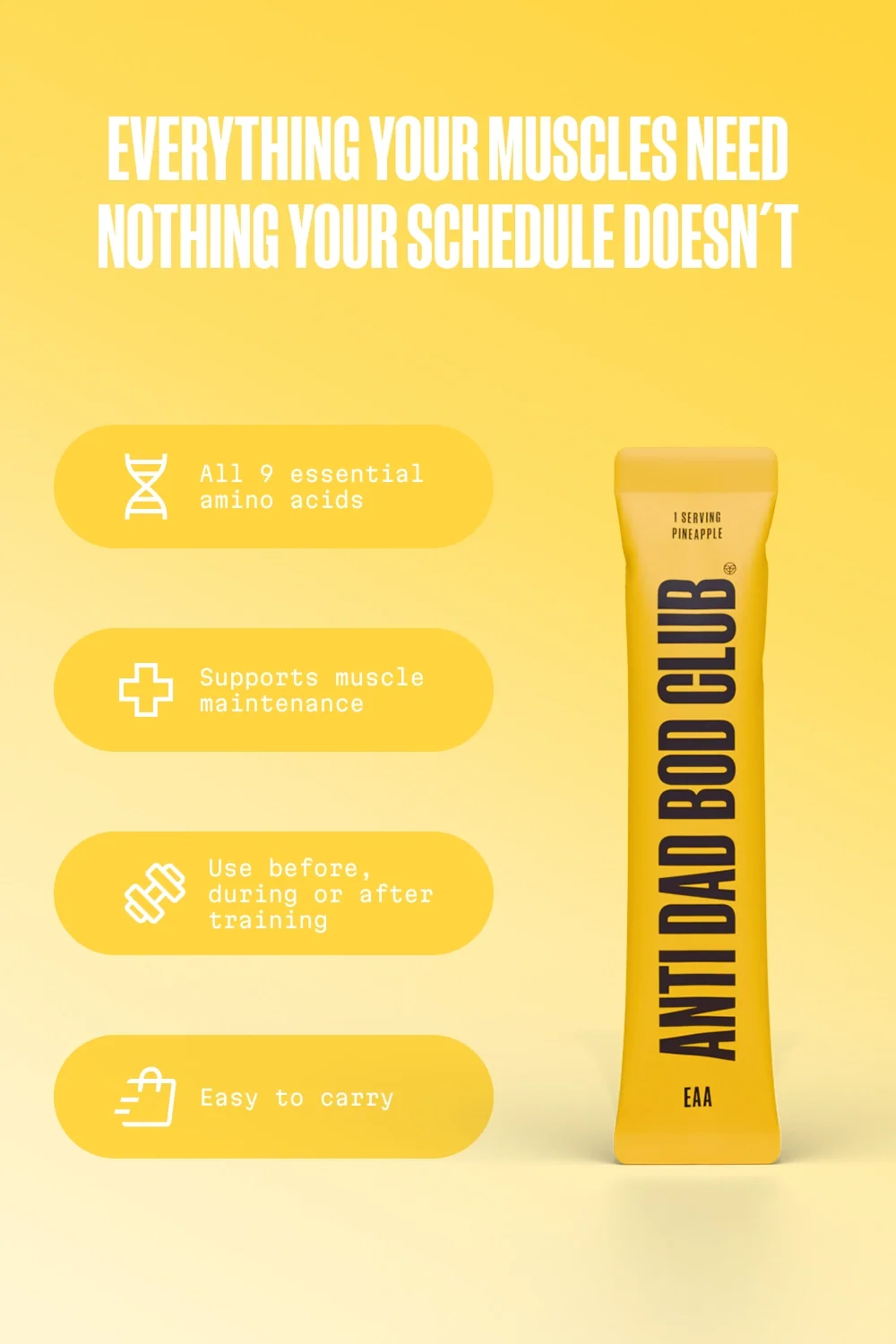 EAA Amino Acids - Pineapple 15 förpackningar