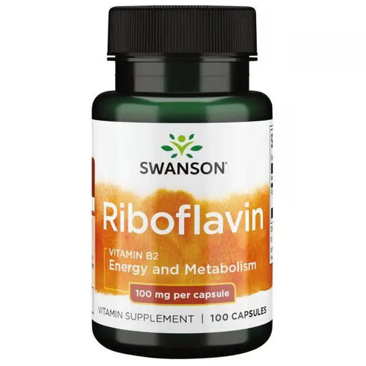 Riboflavin Vitamin B-2, 100mg - 100 caps Swanson Noop Life