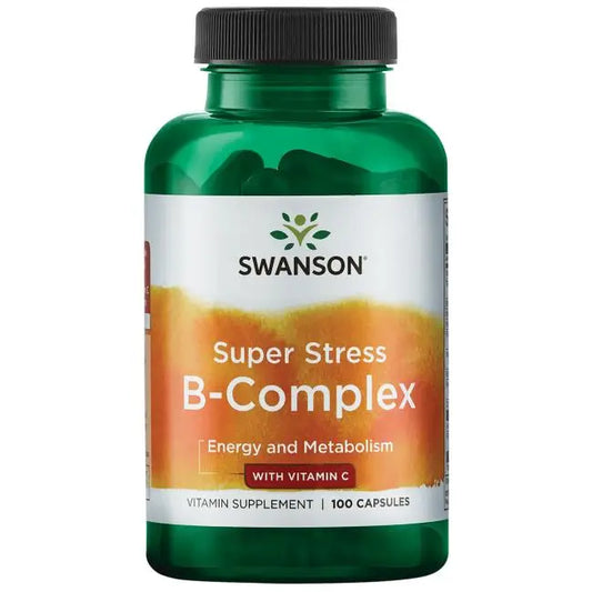 Super Stress B-Complex with Vitamin C Swanson Noop Life