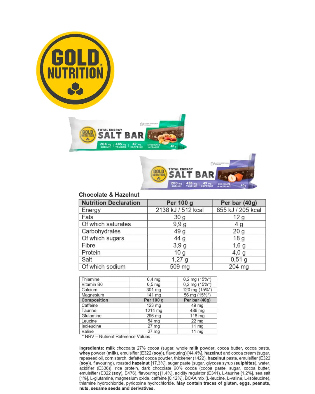 TOTAL ENERGY SALT BAR – Salta energibars för uthållighet och fokus GoldNutrition.se