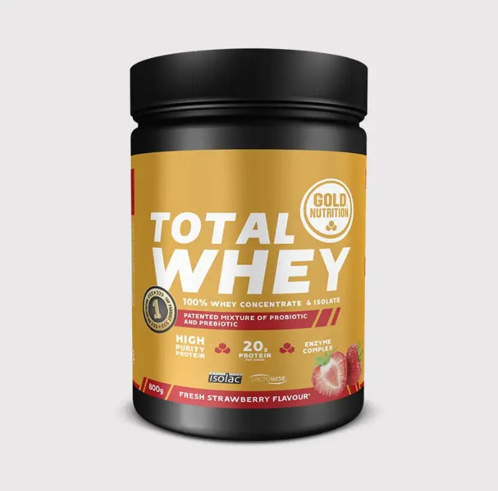 TOTAL WHEY PROTEIN - För dig som vill ha definerade muskler och ett bättre näringsupptag GoldNutrition.se