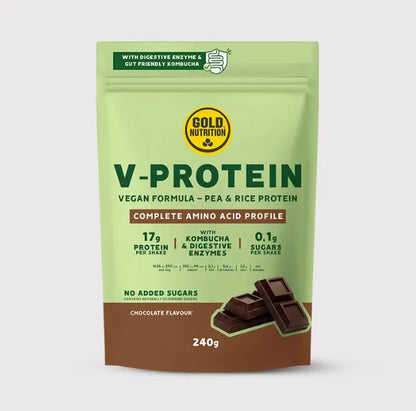 V-PROTEIN  – Växtbaserat protein med extra stöd för magen GoldNutrition.se