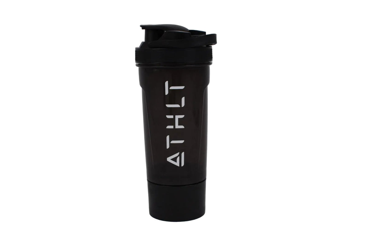 ATHLT gym shaker 700ml med förvaring - smart gym flaska - TRÄNING & PERFORMANCE BUTIKEN