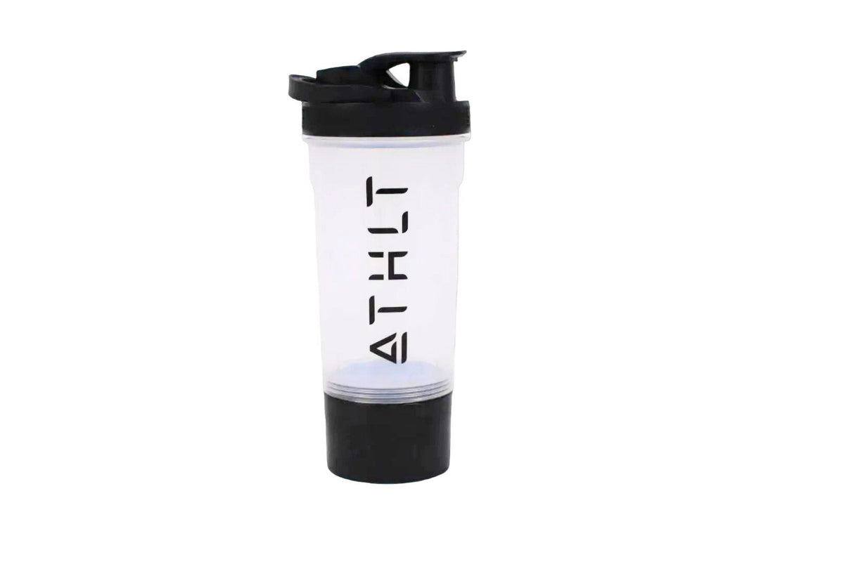 ATHLT gym shaker 700ml med förvaring - smart gym flaska - TRÄNING & PERFORMANCE BUTIKEN