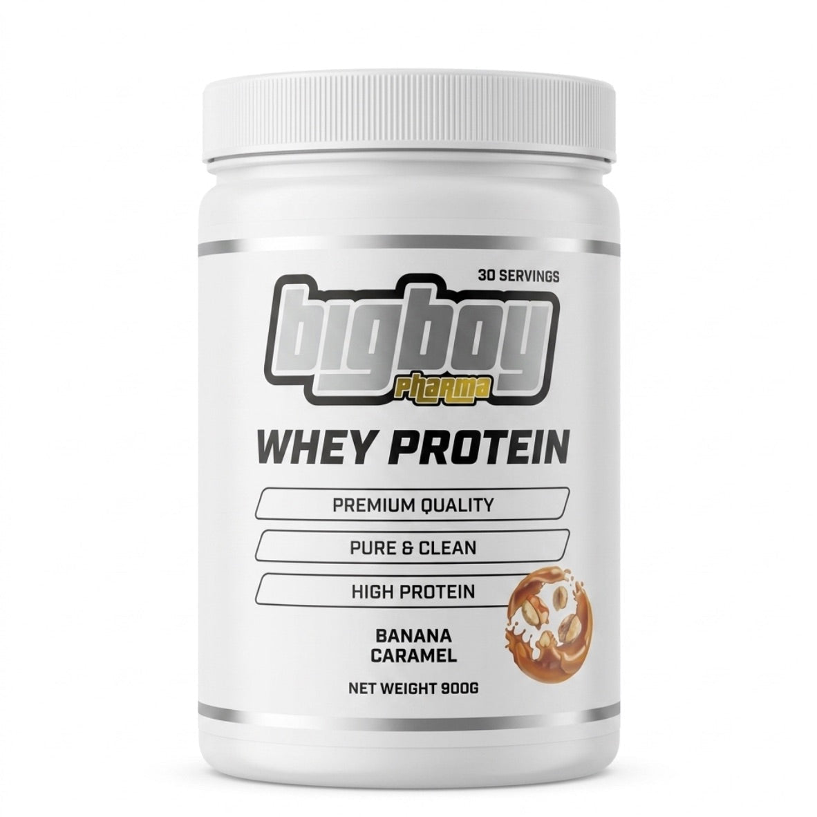 BigBoy Pharma Whey Protein 900g - TRÄNING & PERFORMANCE BUTIKEN