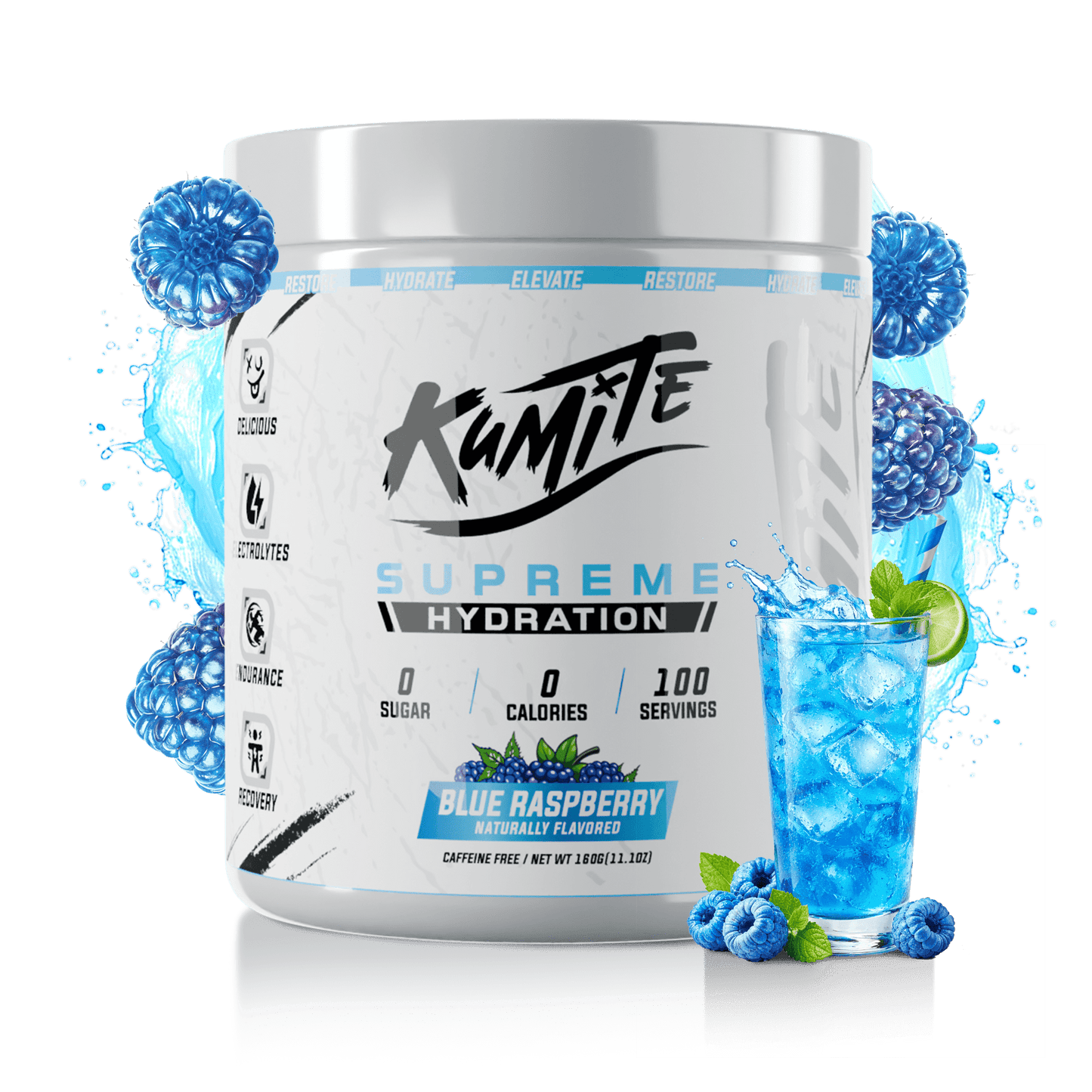 Blue Raspberry (100 servings) - TRÄNING & PERFORMANCE BUTIKEN