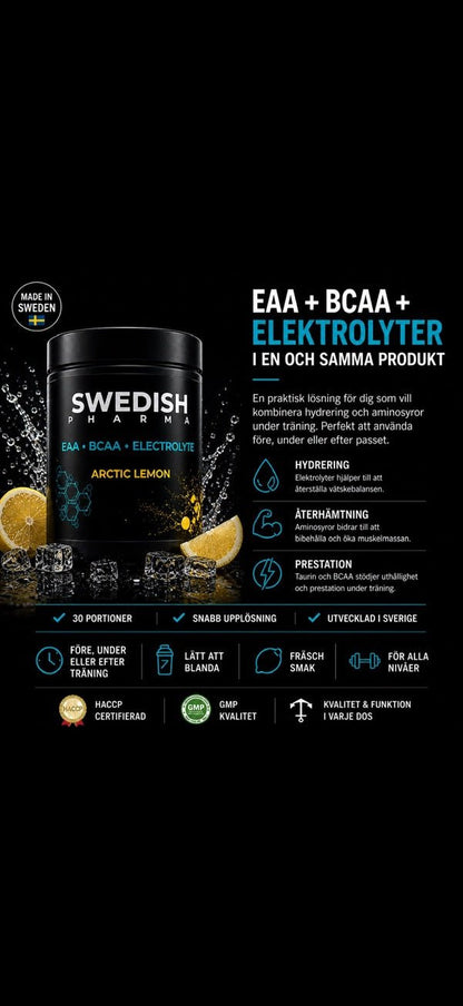 EAA + BCAA + Elektrolyter - Arctic Lemon - TRÄNING & PERFORMANCE BUTIKEN