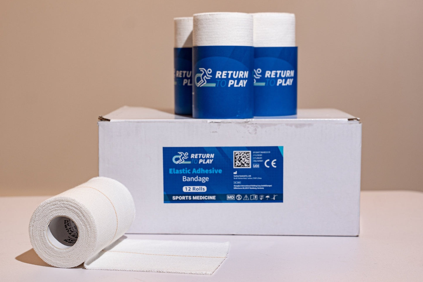 Elastisk Självhäftande Tejp EAB 12 - pack - TRÄNING & PERFORMANCE BUTIKEN