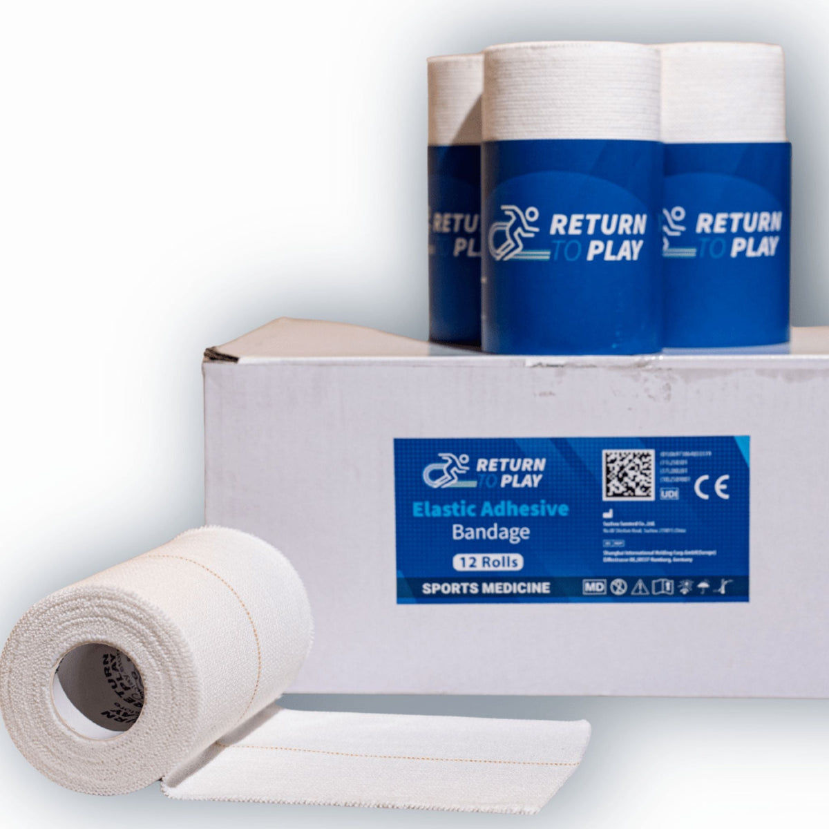 Elastisk Självhäftande Tejp EAB 12-pack - TRÄNING & PERFORMANCE BUTIKEN