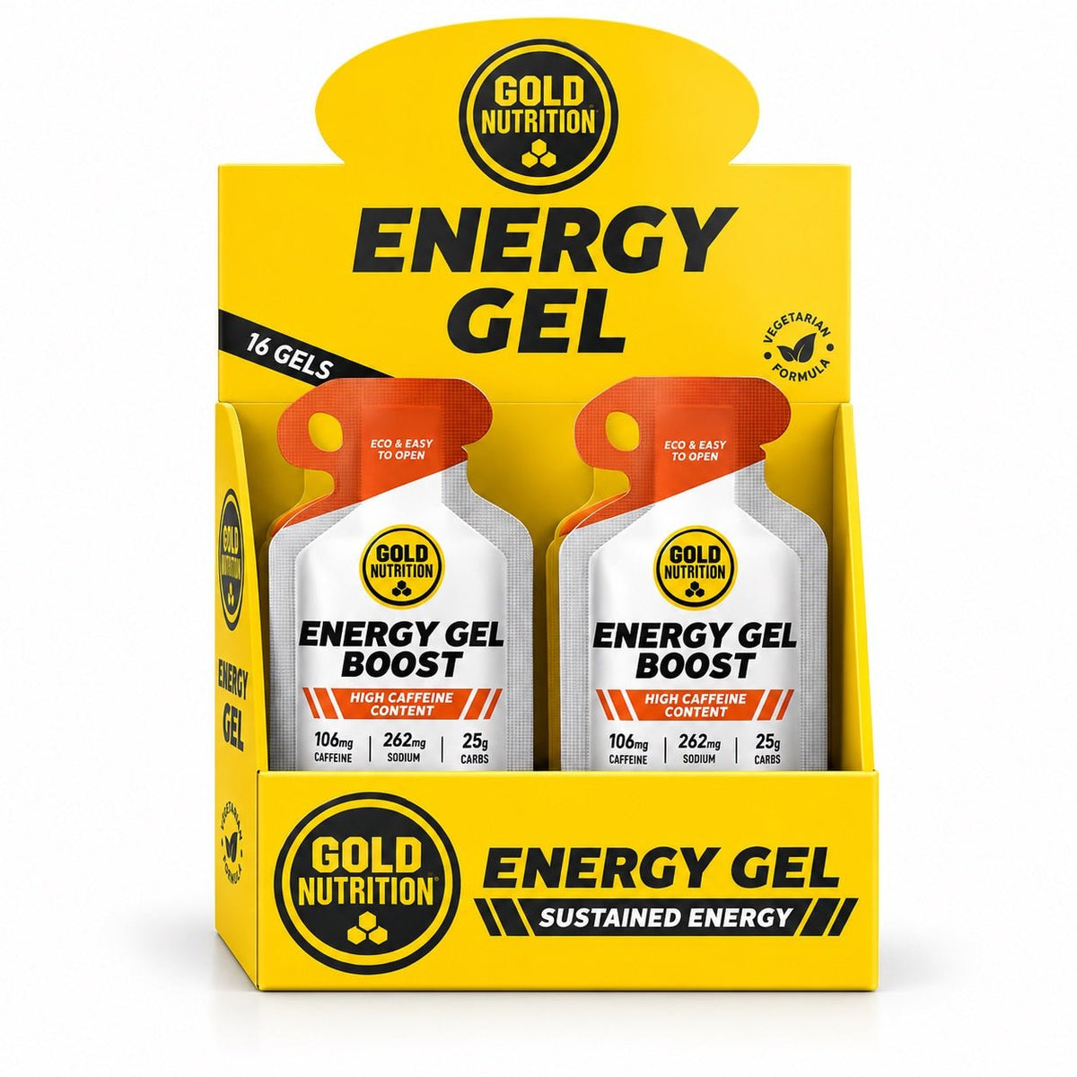 ENERGY GEL BOOST - Obegränsad explosiv energi, 16-pack - TRÄNING & PERFORMANCE BUTIKEN