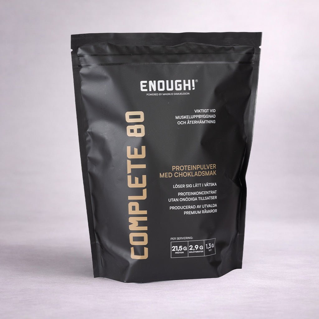 Enough Complete 80 Choklad 1 kg - TRÄNING & PERFORMANCE BUTIKEN
