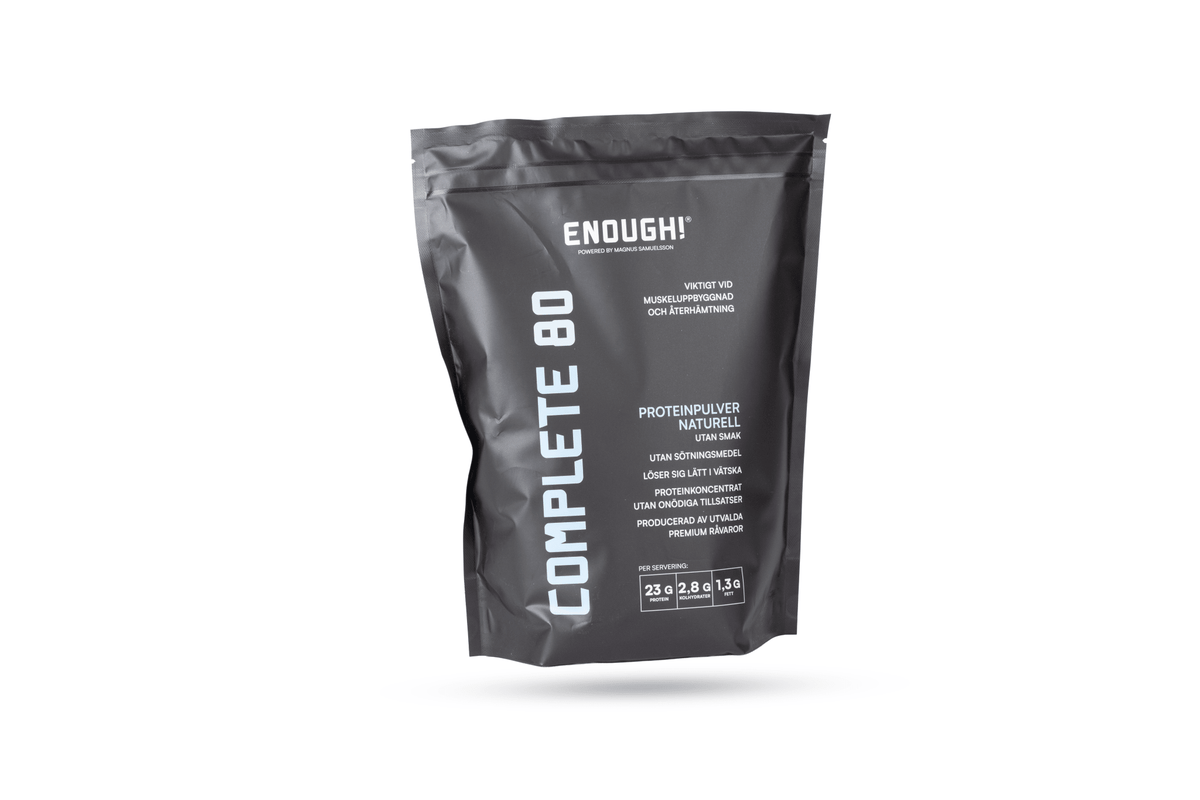Enough Complete 80 Naturell 1 kg - TRÄNING & PERFORMANCE BUTIKEN
