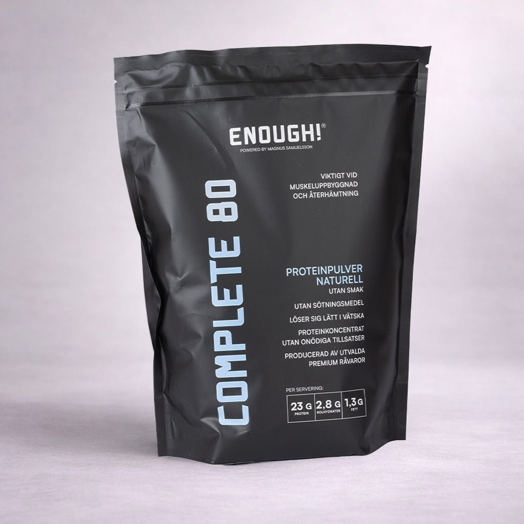 Enough Complete 80 Naturell 1 kg - TRÄNING & PERFORMANCE BUTIKEN