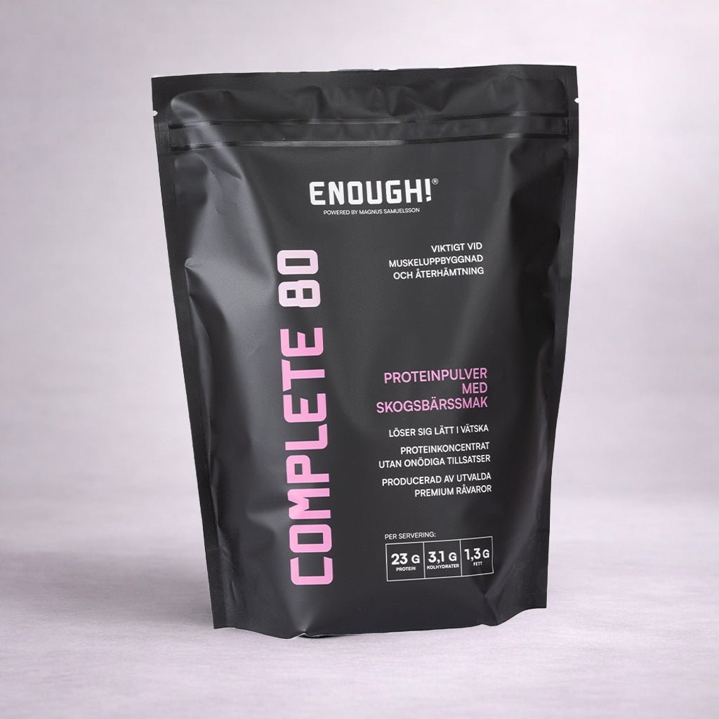 Enough Complete 80 Skogsbär 1 kg - TRÄNING & PERFORMANCE BUTIKEN