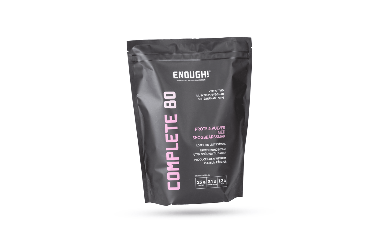 Enough Complete 80 Skogsbär 1 kg - TRÄNING & PERFORMANCE BUTIKEN