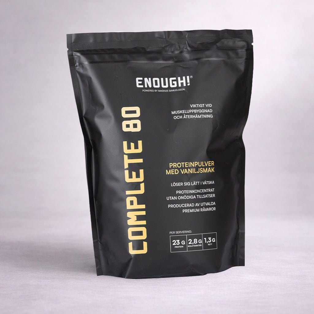 Enough Complete 80 Vanilj 1 kg - TRÄNING & PERFORMANCE BUTIKEN
