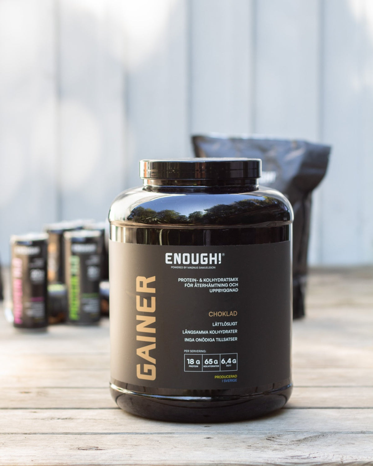 Enough Gainer Choklad 2 kg - TRÄNING & PERFORMANCE BUTIKEN