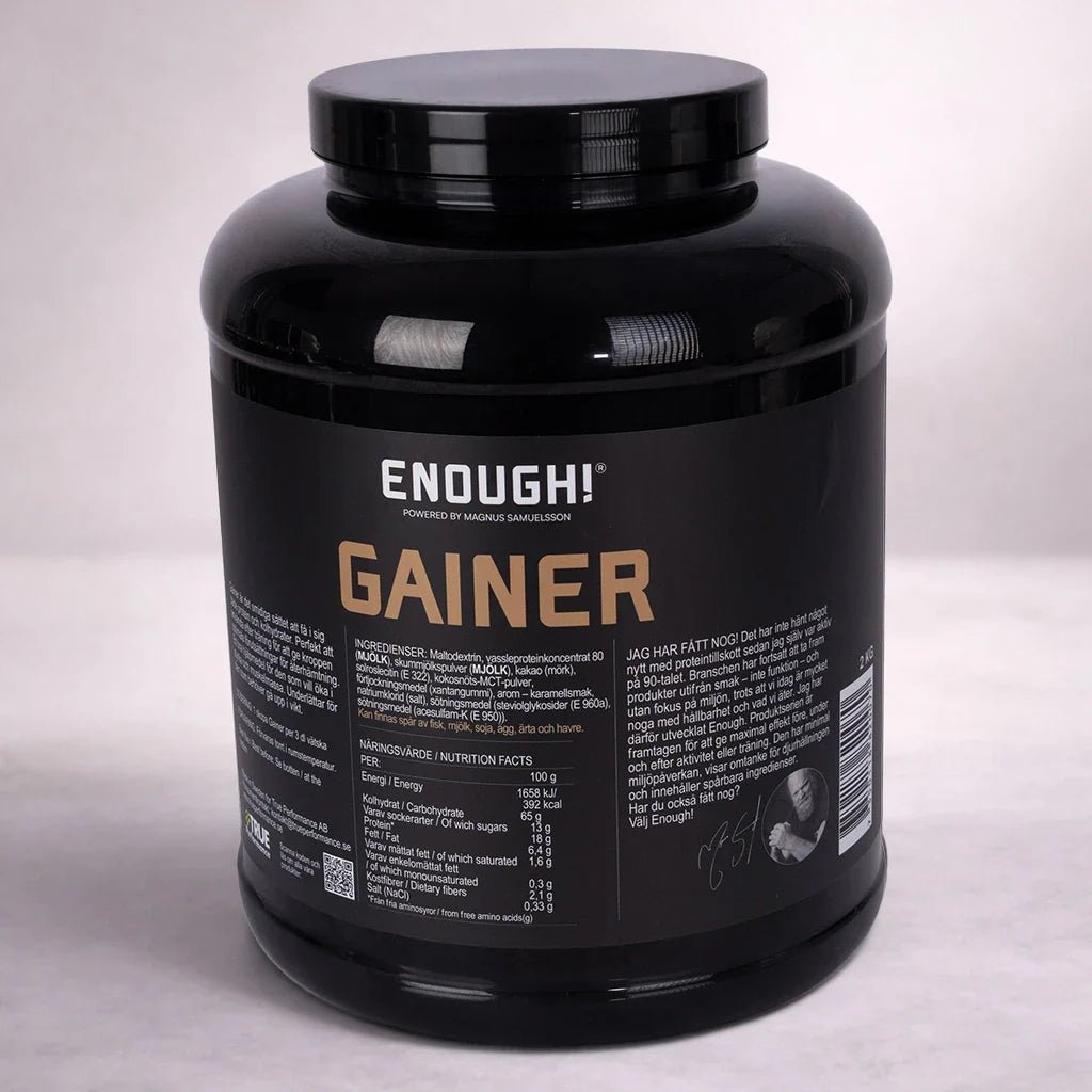 Enough Gainer Choklad 2 kg - TRÄNING & PERFORMANCE BUTIKEN