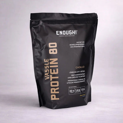 Enough Proteinkoncentrat 80 Choklad 1 kg - TRÄNING & PERFORMANCE BUTIKEN