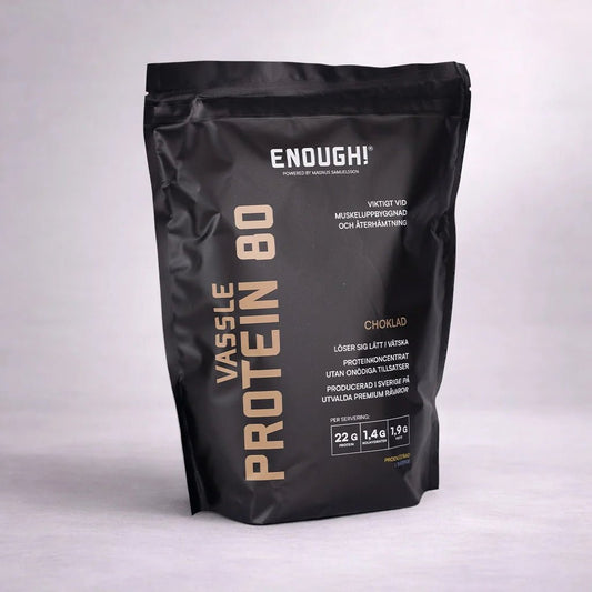 Enough Proteinkoncentrat 80 Choklad 1 kg - TRÄNING & PERFORMANCE BUTIKEN