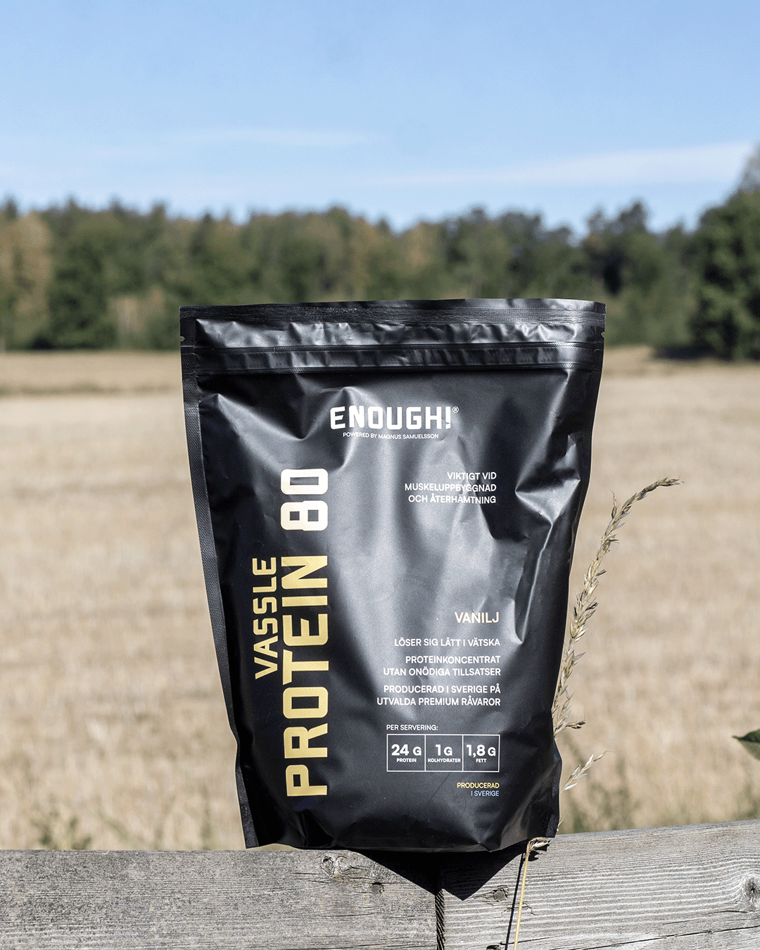 Enough Proteinkoncentrat 80 Vanilj 1 kg - TRÄNING & PERFORMANCE BUTIKEN
