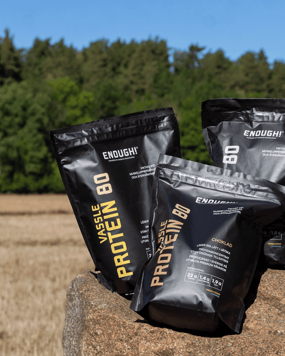 Enough Proteinkoncentrat 80 Vanilj 1 kg - TRÄNING & PERFORMANCE BUTIKEN