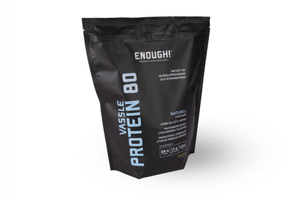 Enough Proteinkoncentrat Naturell 80 1 kg - TRÄNING & PERFORMANCE BUTIKEN