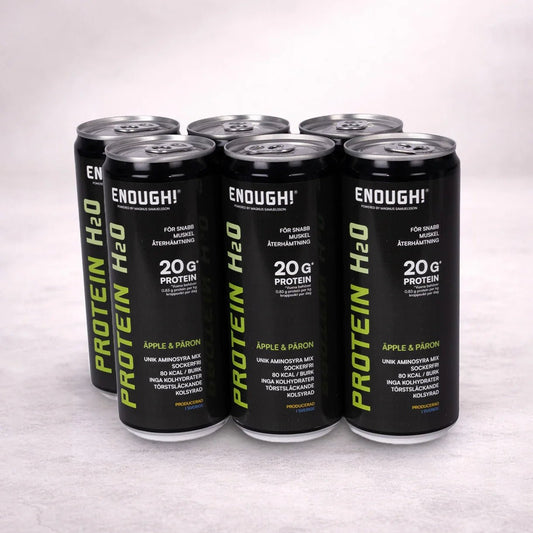 Enough Proteinvatten Äpple & Päron 6 - pack - TRÄNING & PERFORMANCE BUTIKEN